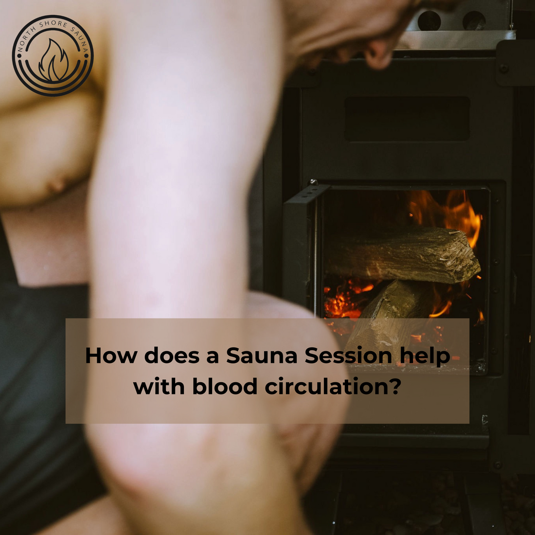 How does a sauna session help with blood circulation?