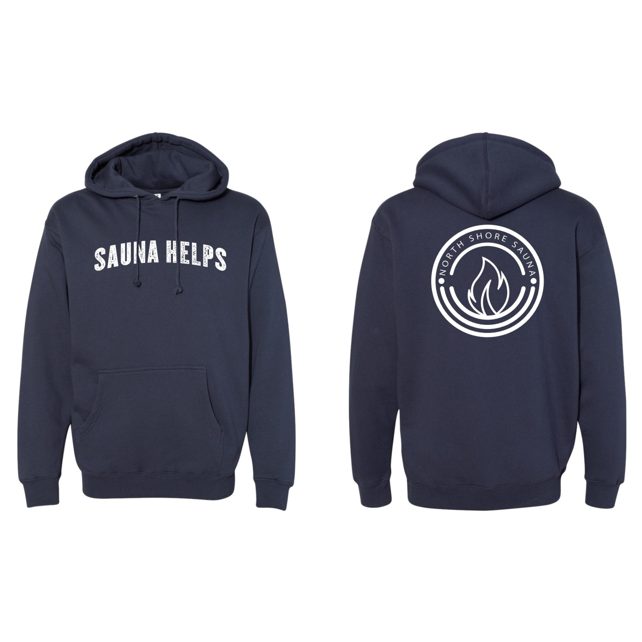 Slate Blue Sauna Helps Hoodie ;A Stylish Comfort for Your Wardrobe – North  Shore Sauna