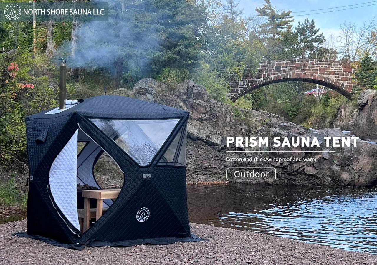 Ice Fishing Tents + Wood Stove + Stones = ??? : r/Sauna