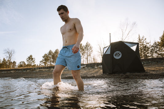 North Shore Sauna's Nova 4 sauna tent is a premium wood-fired portable sauna