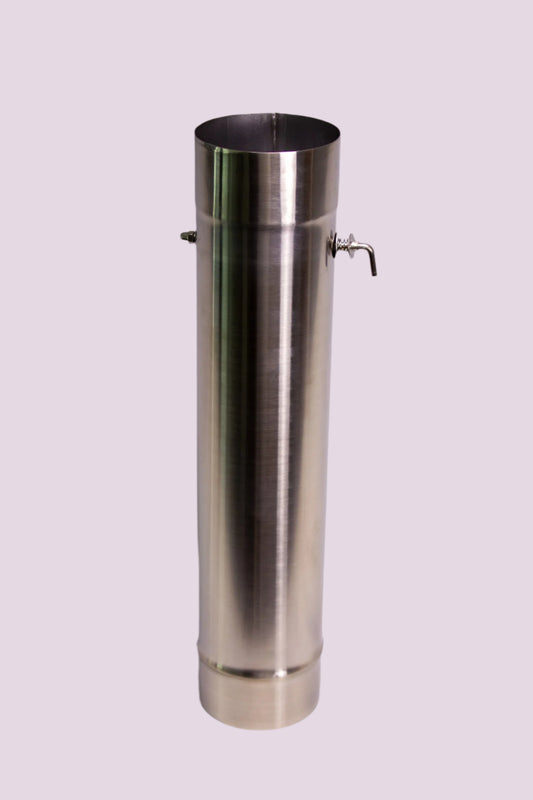 Sauna Stove Chimney Pipe with Damper | 3.5"