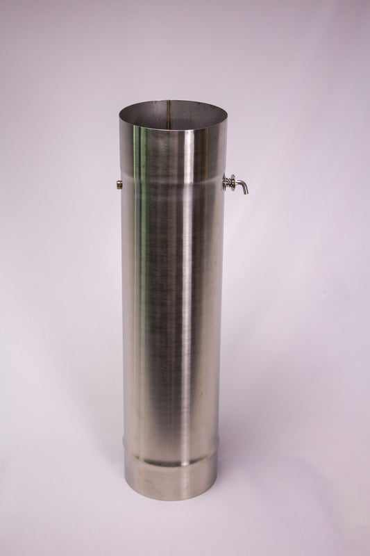 Sauna Stove Chimney Pipe with Damper | 4"
