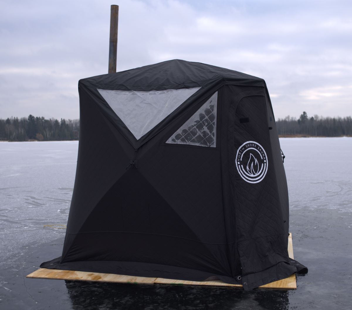 Nova 4 tent sauna with rain cover