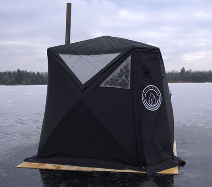 Nova 4 tent sauna with rain cover